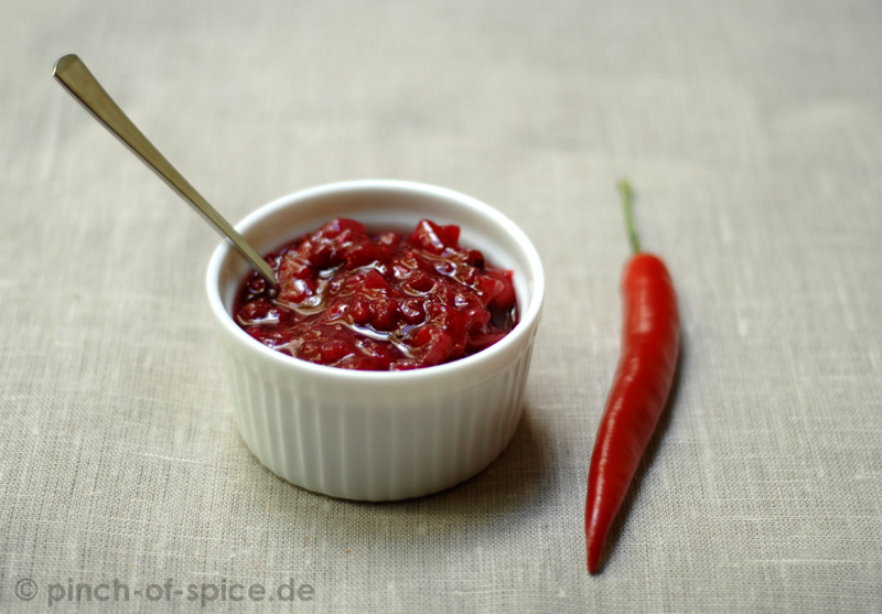 Preiselbeer-Zwiebelchutney | pinch of spice